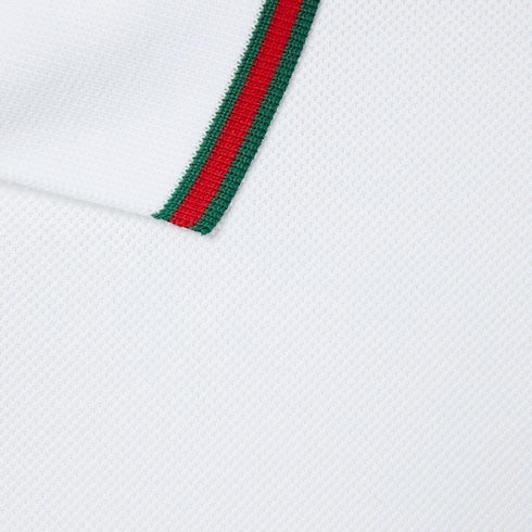 Cotton polo shirt with embroidery