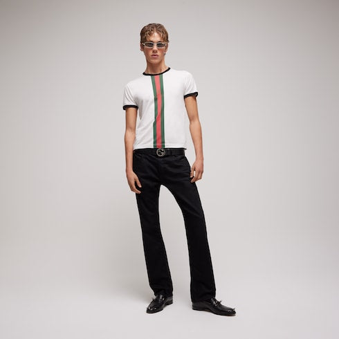 Cotton jersey T-shirt with print