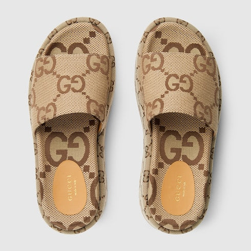 Women's platform slide sandal