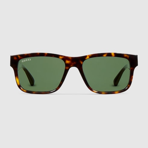 Rectangular frame sunglasses