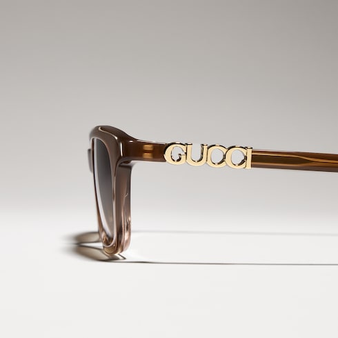 Rectangular-frame sunglasses