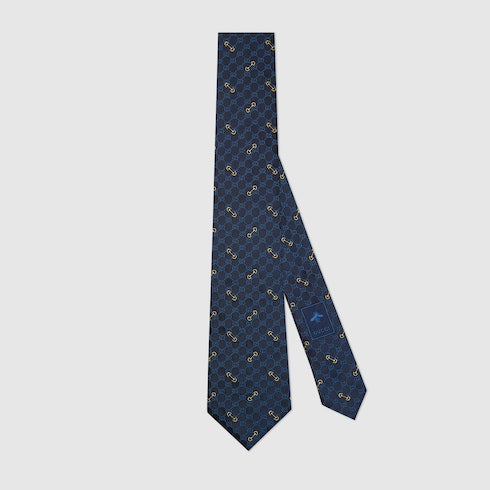 GG silk jacquard tie