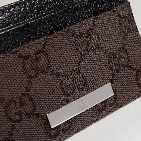 Card case with Gucci plaque