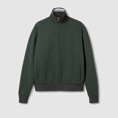 GG technical jersey zip jacket