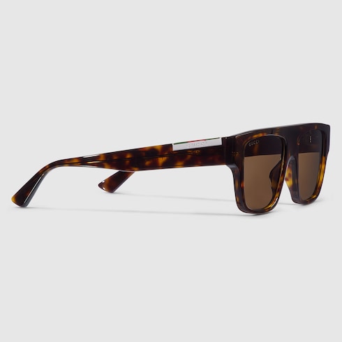 Rectangular frame sunglasses