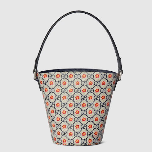 Children's printed GG bucket bag