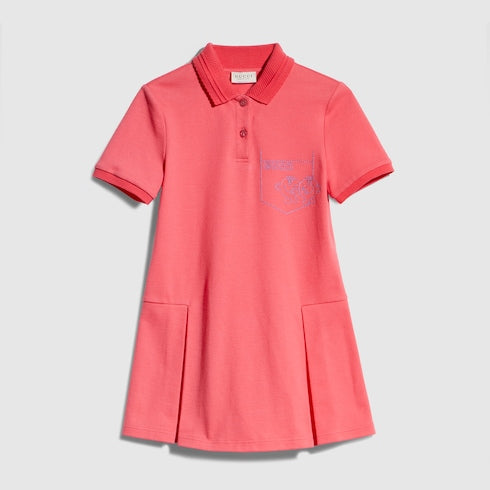Children's cotton piquet dress