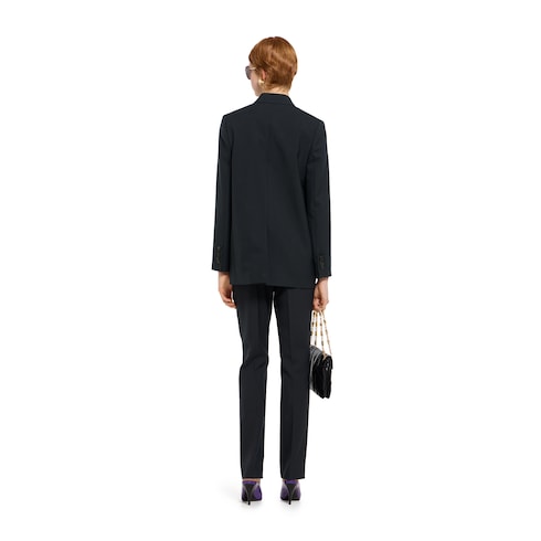 Wool pants with Gucci selvedge detail