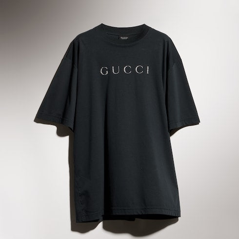 Cotton jersey T-shirt with print