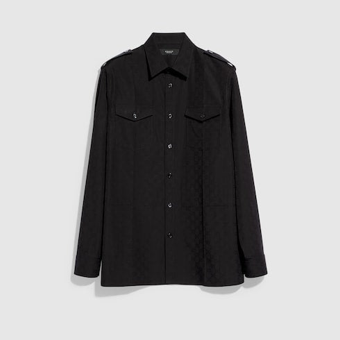 GG cotton poplin shirt