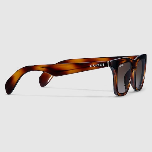 Rectangular frame sunglasses