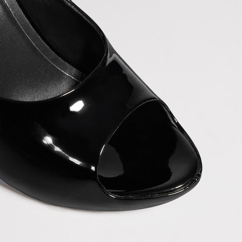Women's stiletto platform slide