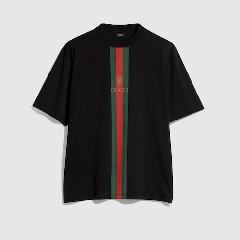 Cotton jersey T-shirt with print