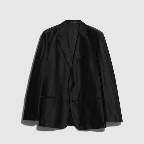 Fine silk faille jacket