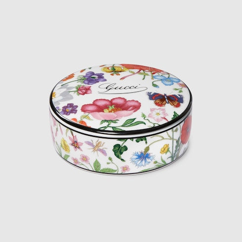 Gucci Flora print round box