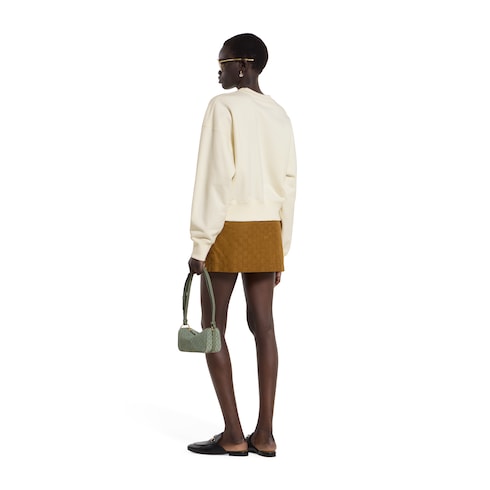 Cotton jersey sweatshirt with print