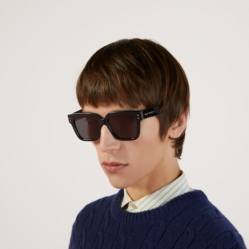 Rectangular frame sunglasses
