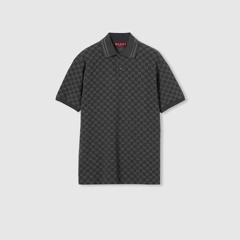 GG cotton piquet jacquard polo shirt