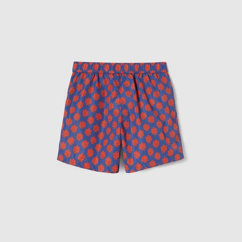 Children's printed nylon swim shorts