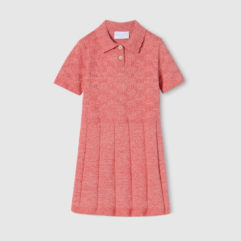 Children's GG cotton polo dress
