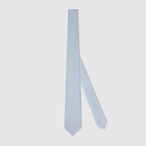Gucci Horsebit silk jacquard tie