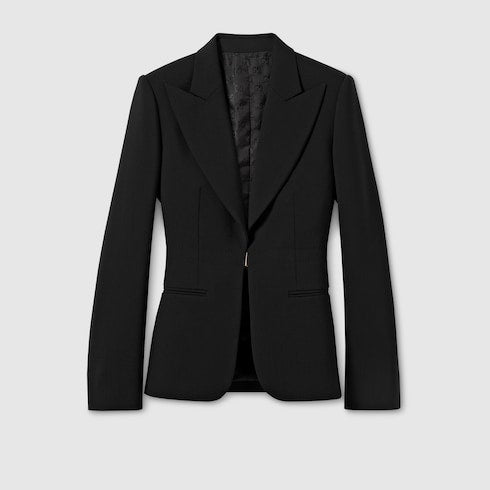 Technical stretch wool jacket