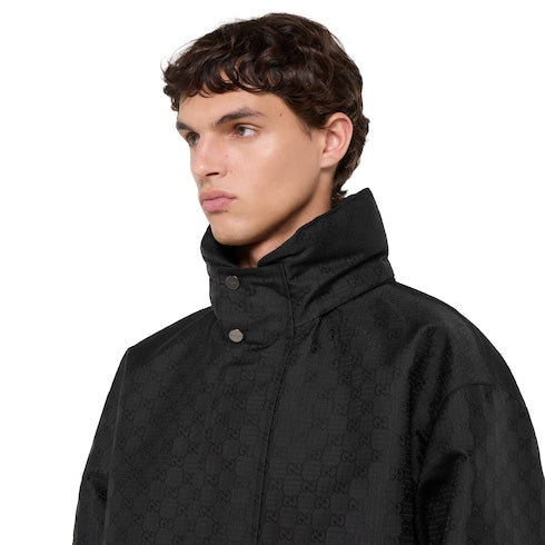 Reversible cotton ripstop zip jacket