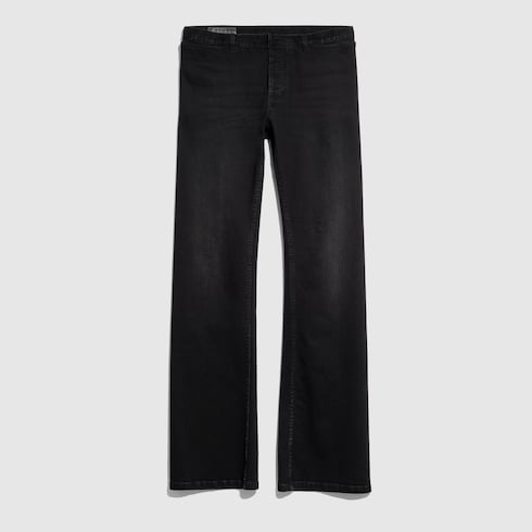 Stretch cotton denim pants