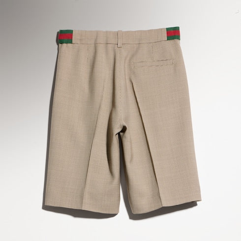 Children's chevron wool shorts