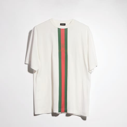Cotton jersey T-shirt with print