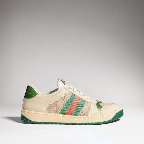 Butter Leather Women's Green Heel Screener Sneaker