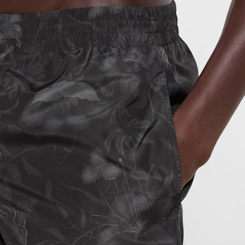 Printed nylon swim shorts