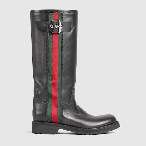 Women's biker boot with Web