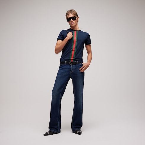 Cotton jersey T-shirt with print