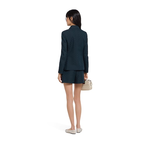 GG cotton gabardine zip jacket