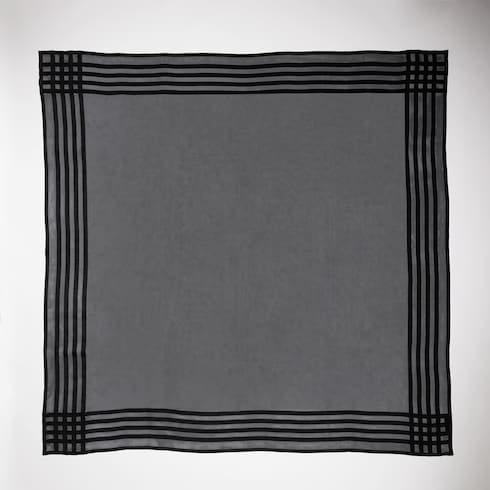Lightweight silk jacquard shawl