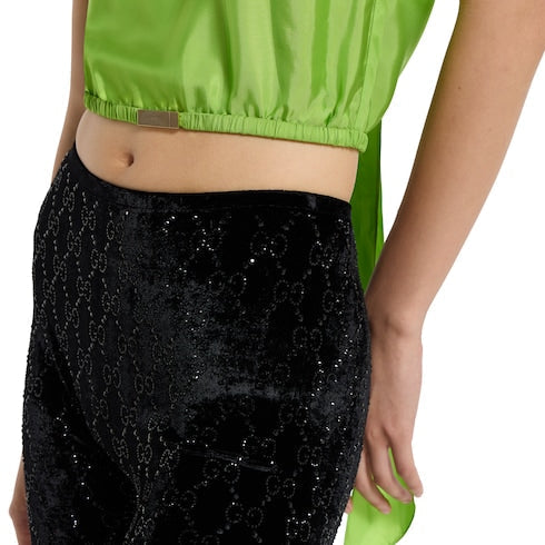 GG crystal embroidered leggings