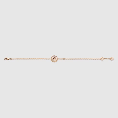 Gucci Interlocking diamond 18k bracelet