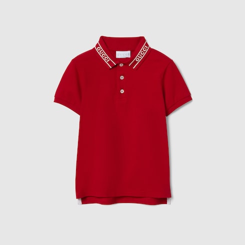 Children's cotton polo shirt