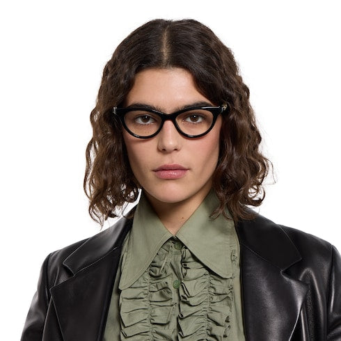 Cat-eye optical frame
