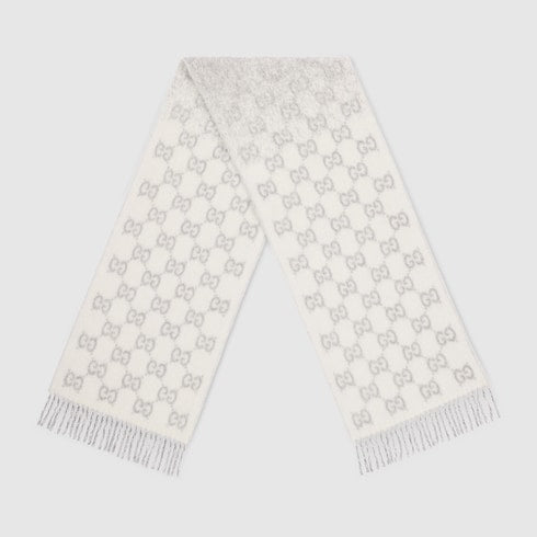 GG alpaca wool blend scarf