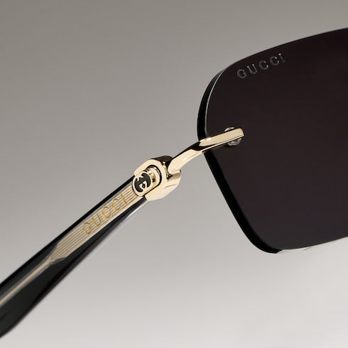 Rectangular-frame sunglasses