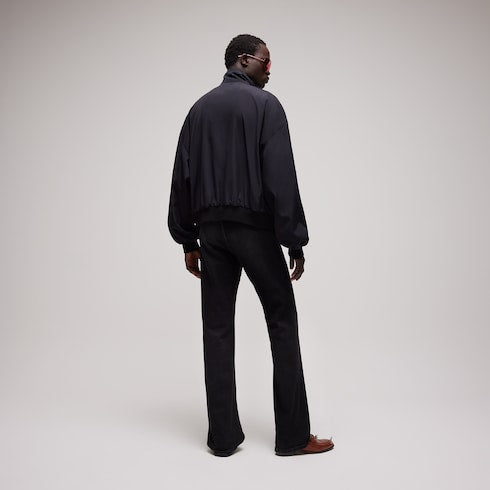 Light cotton acetate faille zip jacket