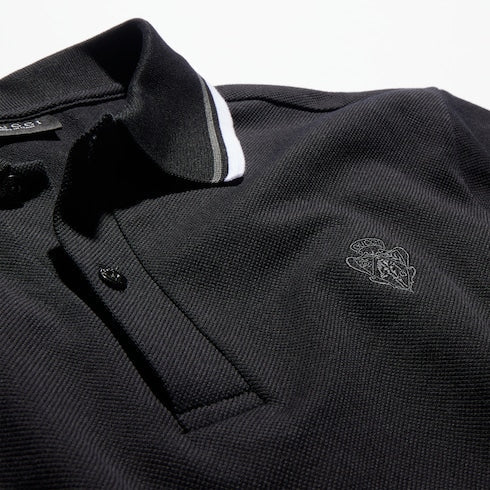 Cotton piquet polo shirt with embroidery