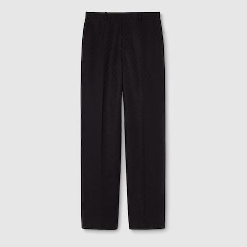 GG cotton canvas pants