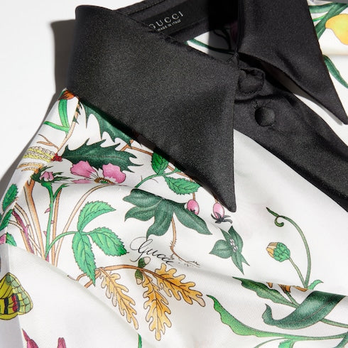 Printed silk shirt