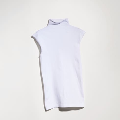 Seamless stretch nylon jersey top