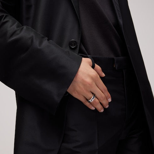 Gucci Interlocking crystal ring