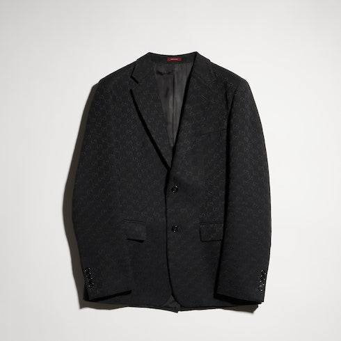 GG cotton blend canvas jacket
