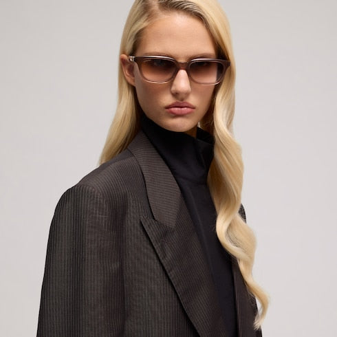Rectangular-frame sunglasses